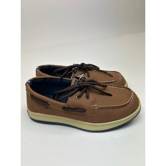 Nautica Youth Tan Lace Up Size 1 - Picture 1 of 4